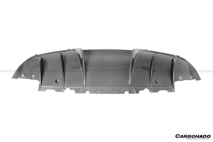 Carbonado 2022-UP Ferrari 296 GTB OE Style Carbon Fiber Rear Diffuser