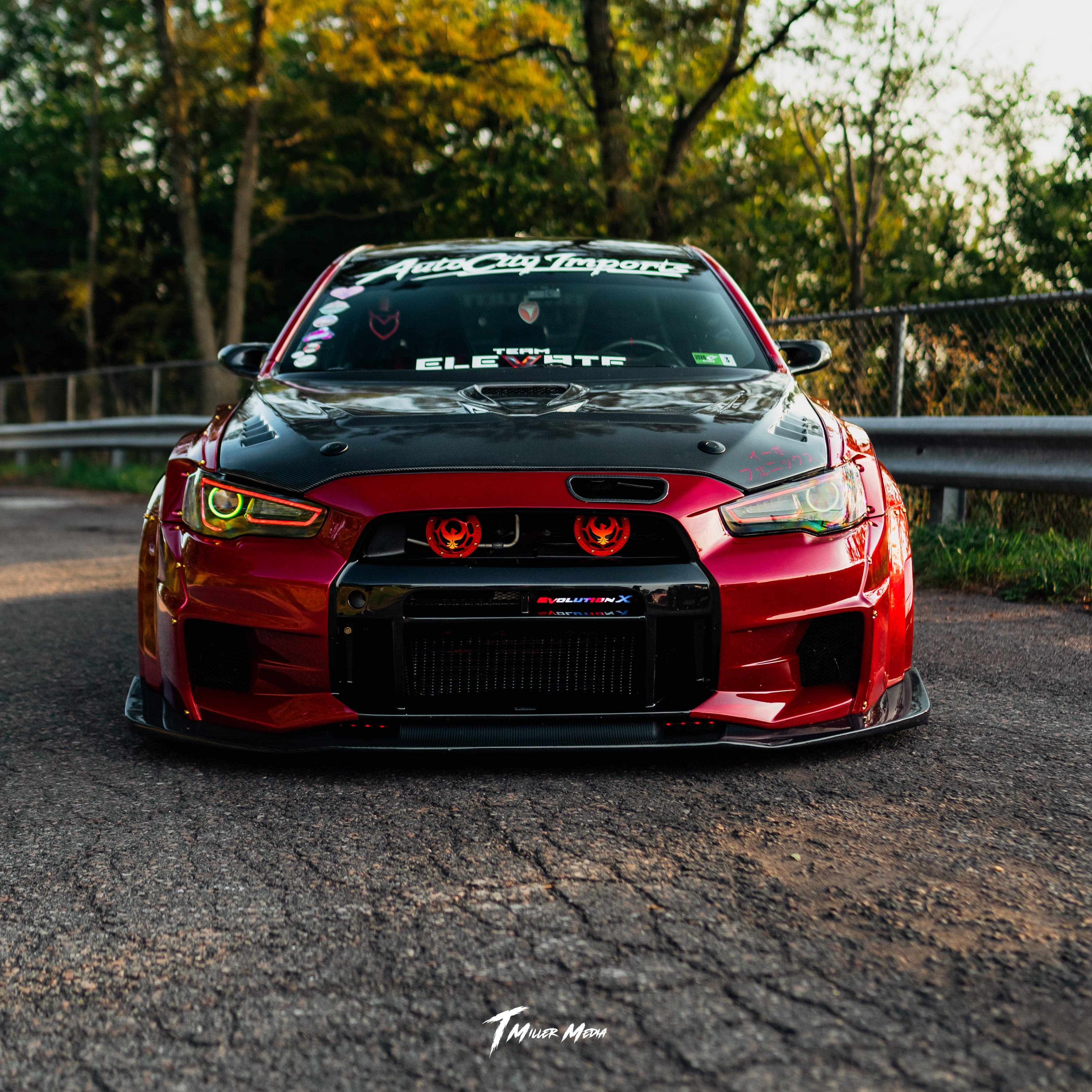 Lit Logos Evo X Grill Badge | 2007-2016 Evolution X