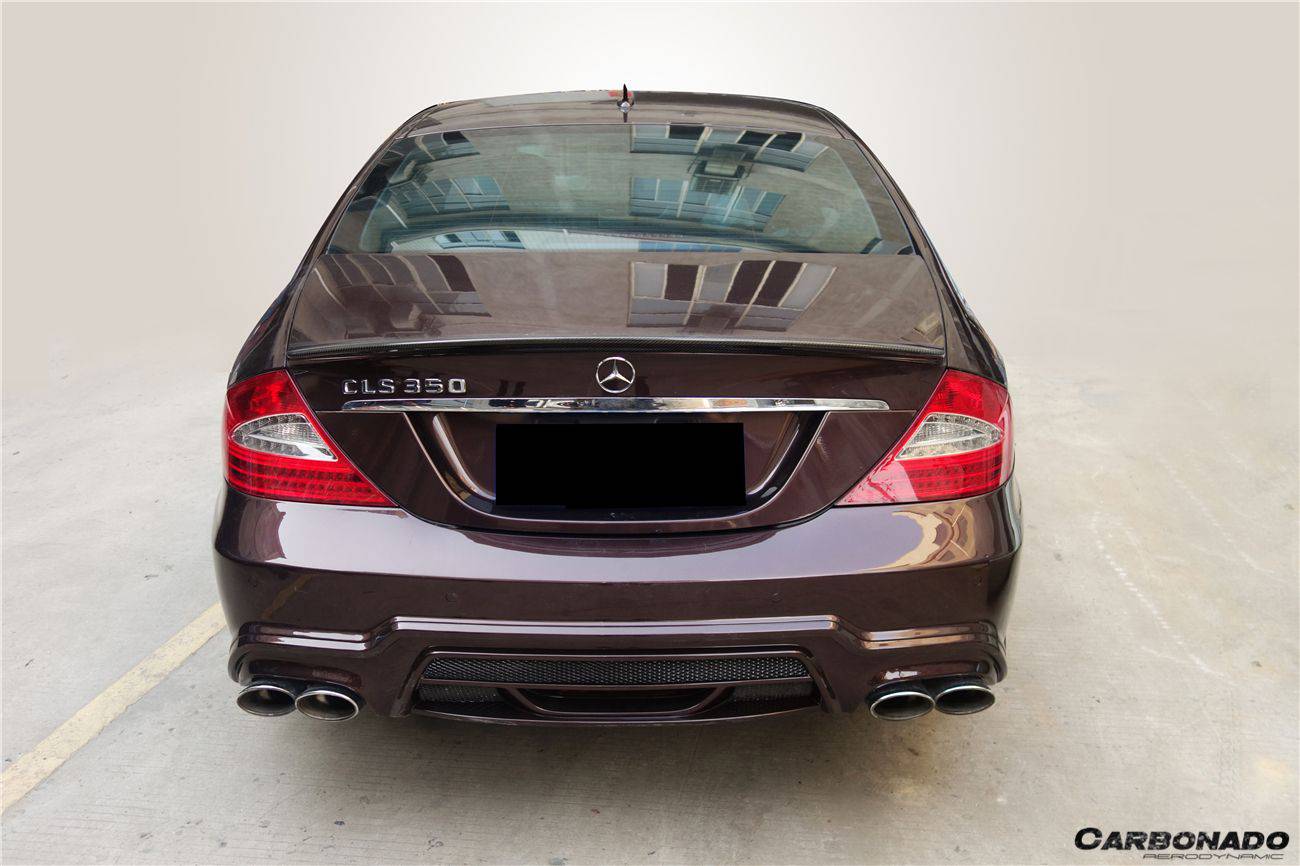 Carbonado WD Style Rear Bumper with Exhaust Tips | 2005-2009 Mercedes Benz W219 Cls Class