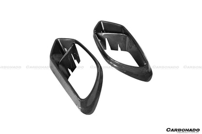 Carbonado 2019-2023 Mercedes Benz AMG GT63S 4Door Coupe X290 BRS STYLE Carbon Fiber FRONT BUMPER Air Vents