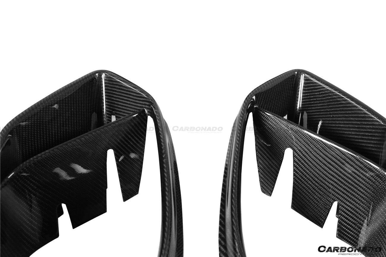 Carbonado 2019-2023 Mercedes Benz AMG GT63S 4Door Coupe X290 BRS STYLE Carbon Fiber FRONT BUMPER Air Vents