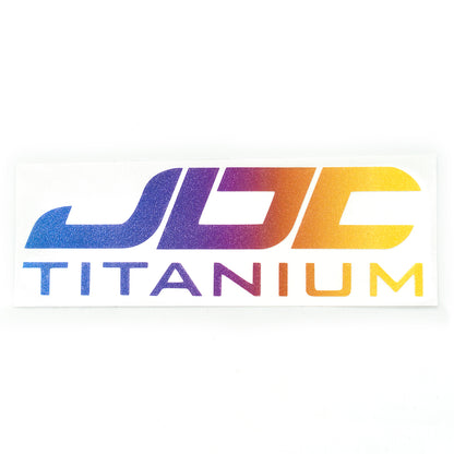 Logotipo de vinilo de titanio JDC