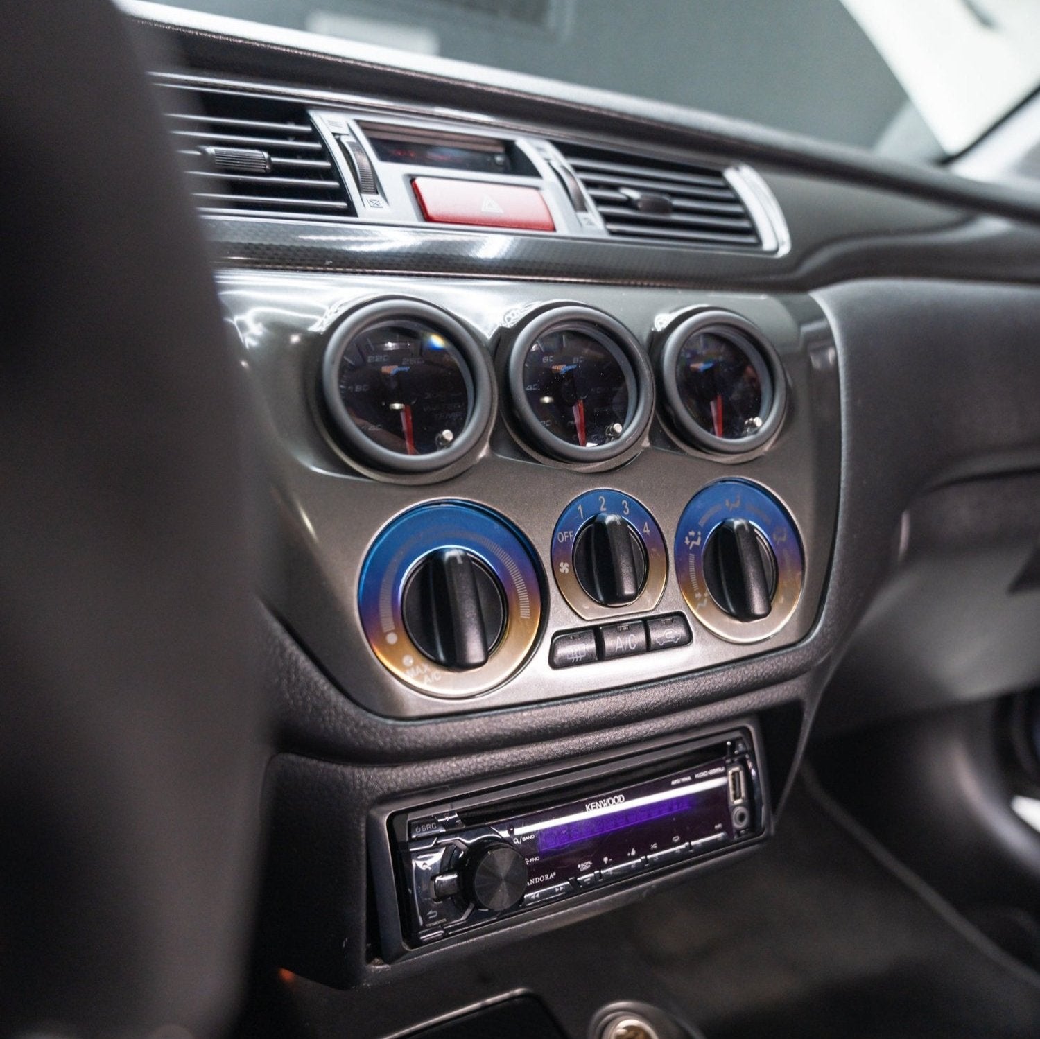 JDC Titanium HVAC Heater Control Overlays (Evo 8/9)