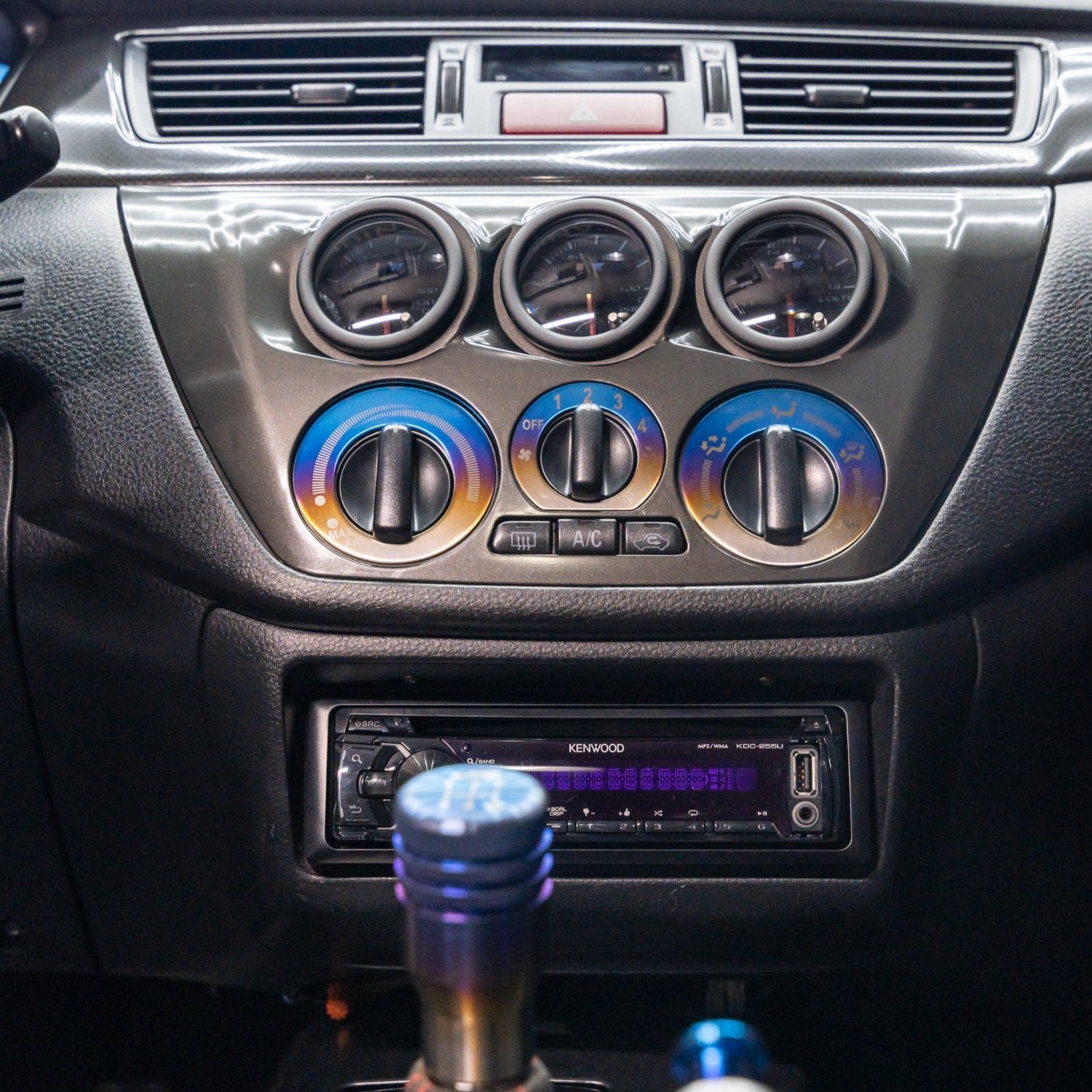 JDC Titanium HVAC Heater Control Overlays (Evo 8/9)