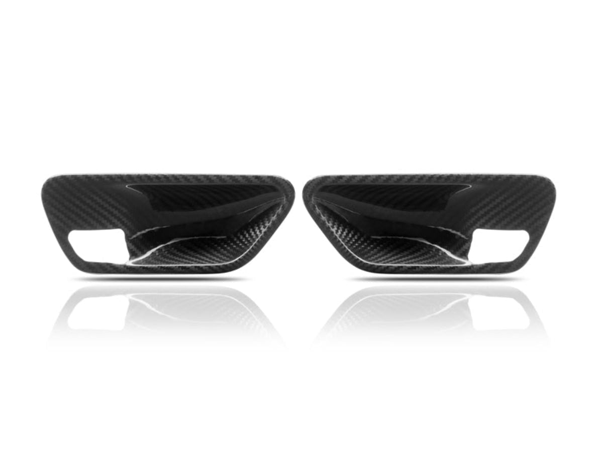 Juego de molduras para manijas interiores de puerta de carbono seco AutoTecknic - BMW F-Chassis