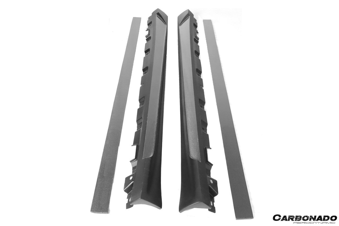 Carbonado 2017-2020 Mercedes Benz S63 AMG W222.2 Sedan MSY Style Side Skirts