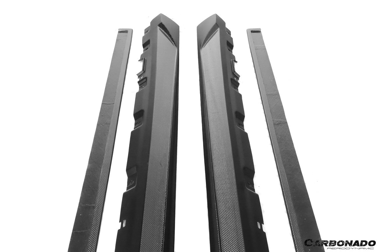 Carbonado 2017-2020 Mercedes Benz S63 AMG W222.2 Sedan MSY Style Side Skirts