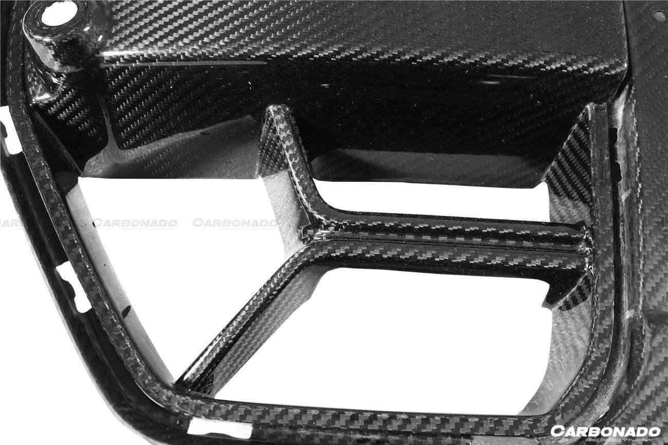 Parrilla de fibra de carbono seca estilo CS para BMW M3, G80, M4, G82 y G83 (modelos 2021-UP) (para vehículos con accesorios)