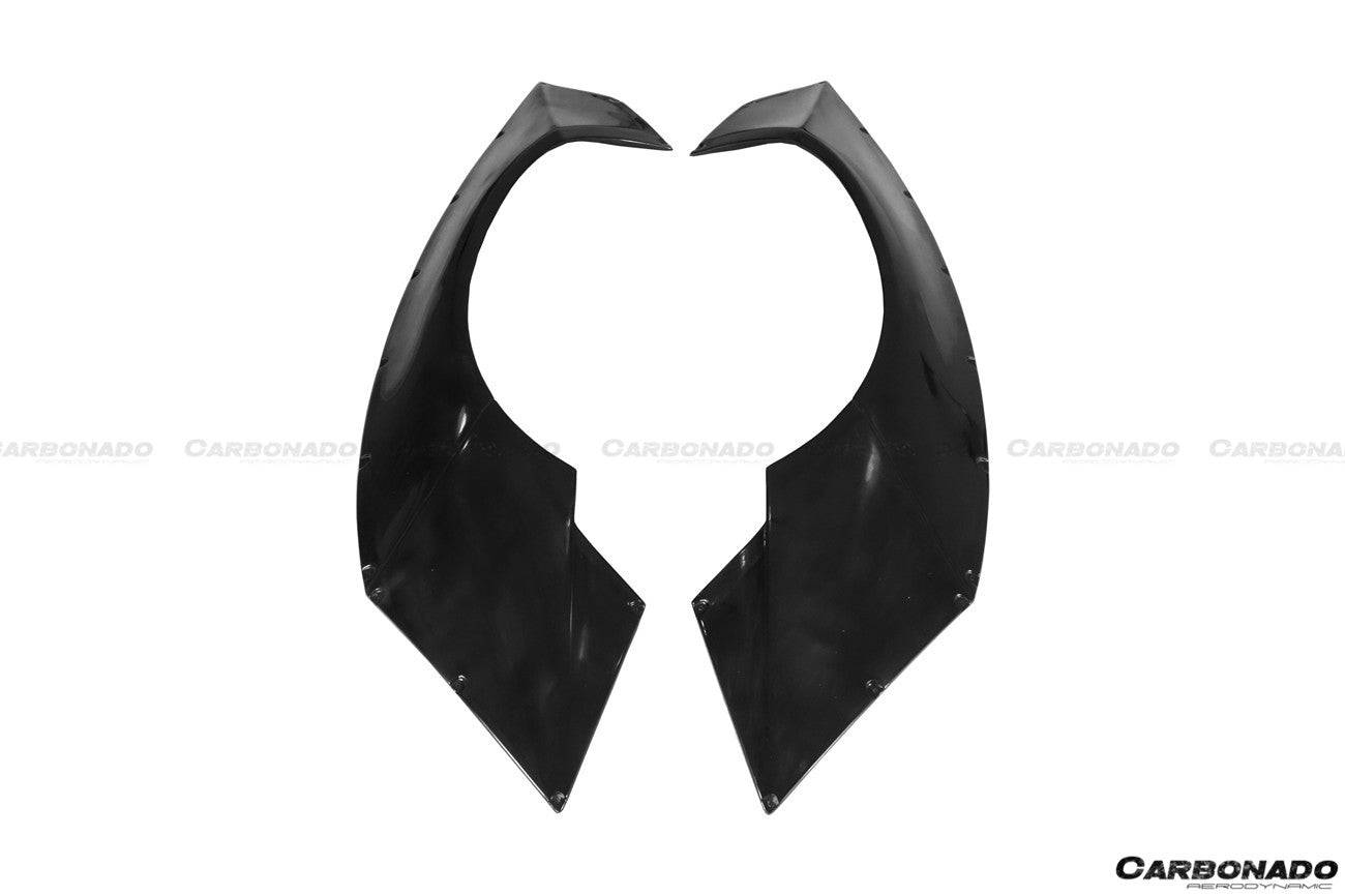 Carbonado 2011-2016 Lamborghini Aventador LP700 Coupe Roadster DE estilo trasero ancho bengalas