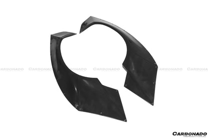 Carbonado 2011-2016 Lamborghini Aventador LP700 Coupe Roadster DE estilo trasero ancho bengalas