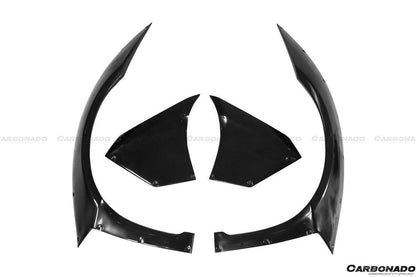 Carbonado 2011-2016 Lamborghini Aventador LP700 Coupe  Roadster DE Style Front Wide Fender Flares