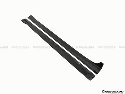 Faldones laterales estilo DP para Mercedes Benz W204 C63 AMG Clase C Coupé Carbonado 2012-2014