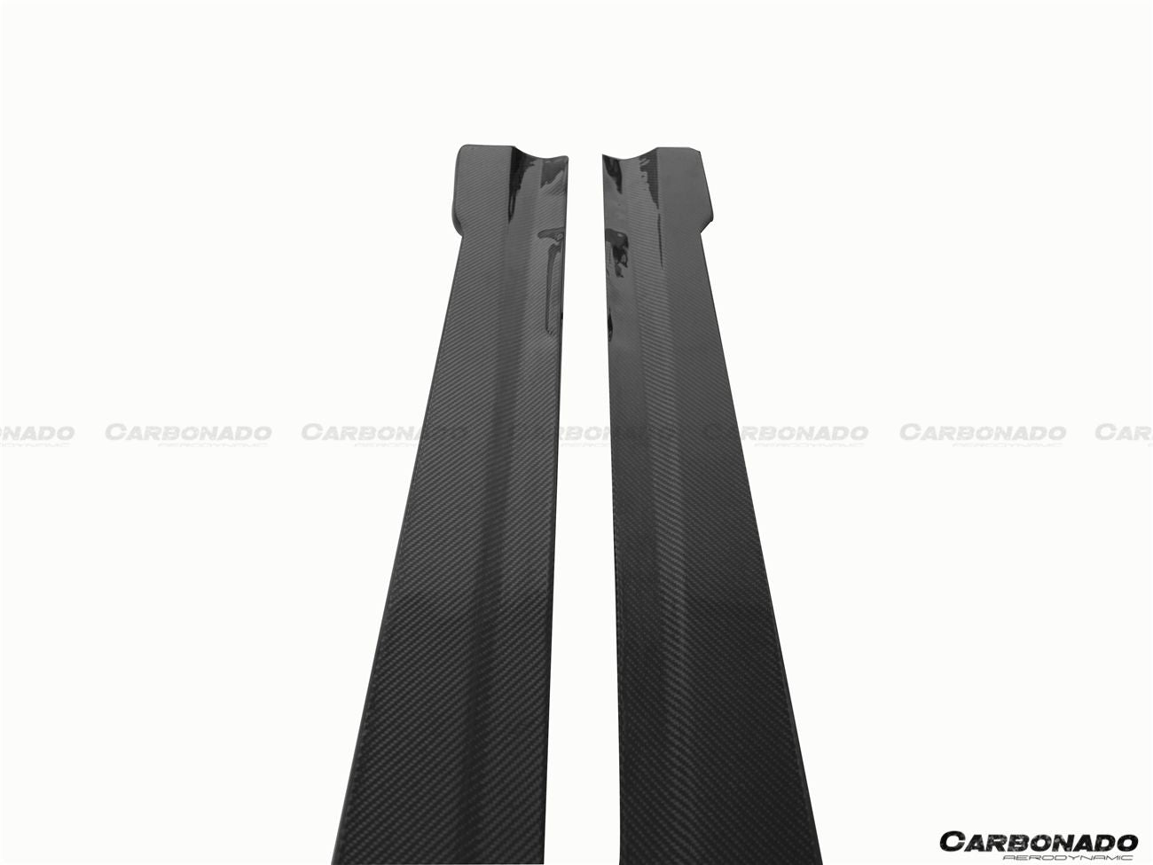 Faldones laterales estilo DP para Mercedes Benz W204 C63 AMG Clase C Coupé Carbonado 2012-2014
