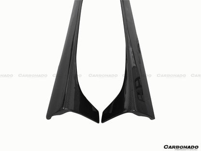 Faldones laterales estilo DP para Mercedes Benz W204 C63 AMG Clase C Coupé Carbonado 2012-2014