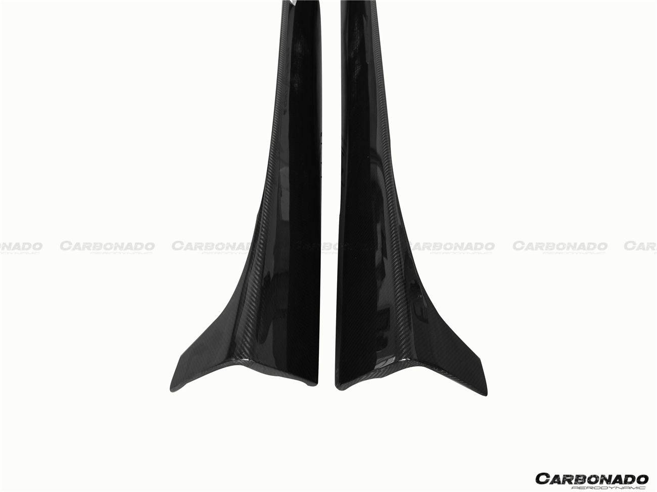 Faldones laterales estilo DP para Mercedes Benz W204 C63 AMG Clase C Coupé Carbonado 2012-2014