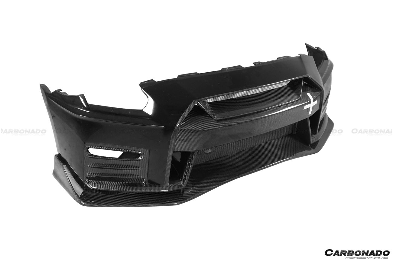 Carbonado 2017-2023 Nissan GTR R35 EBA NISMO Style Front Bumper