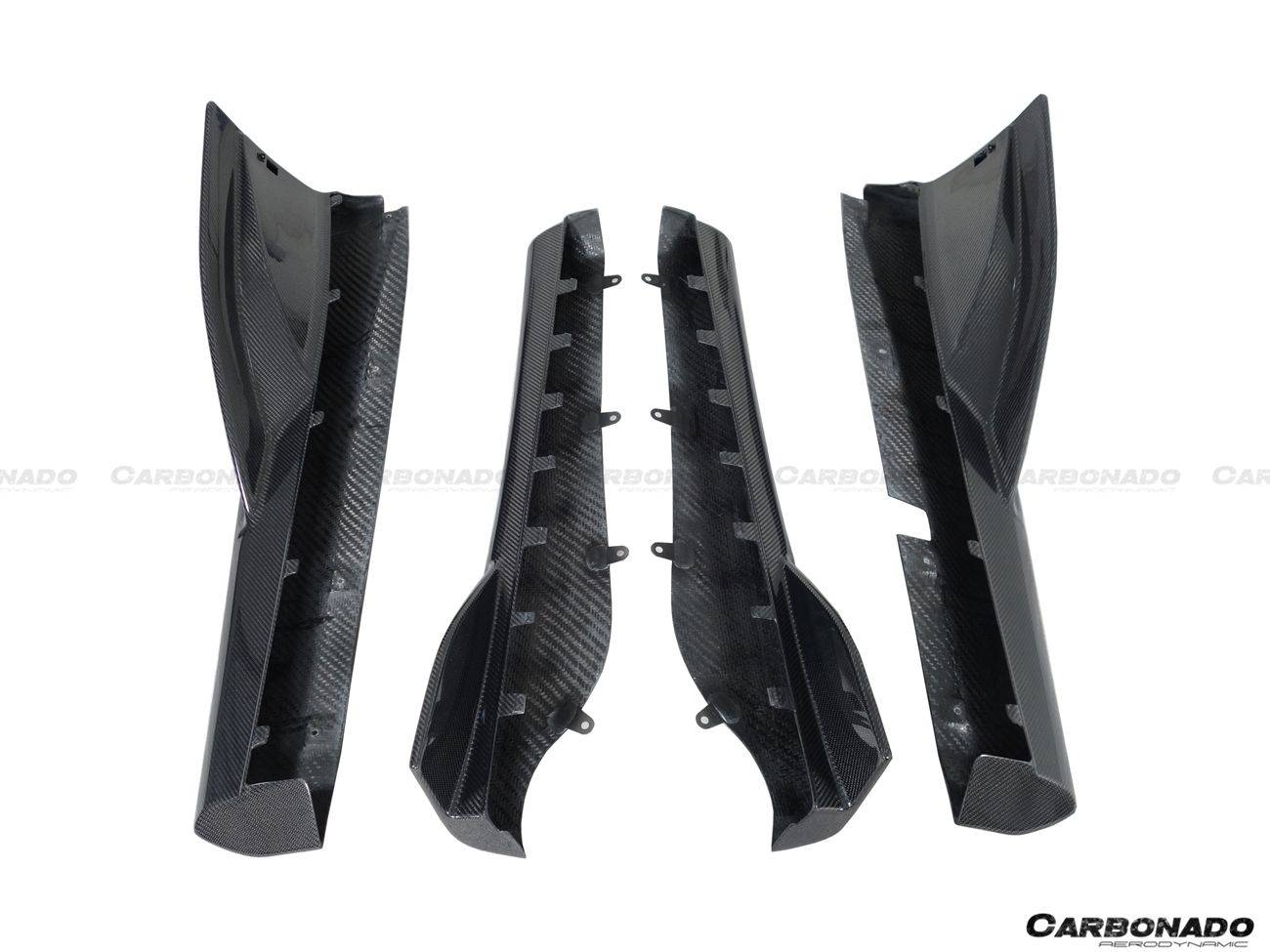 Carbonado 2015-2021 McLaren 540 570S 600LT OEM Style Carbon Fiber Side Skirts Under Board