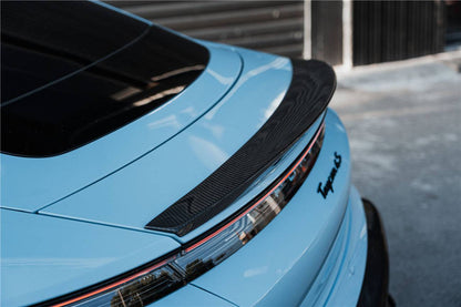 Alerón de maletero de fibra de carbono seco estilo Porsche Taycan 4 4S GTS TURBO OD 2019-2023