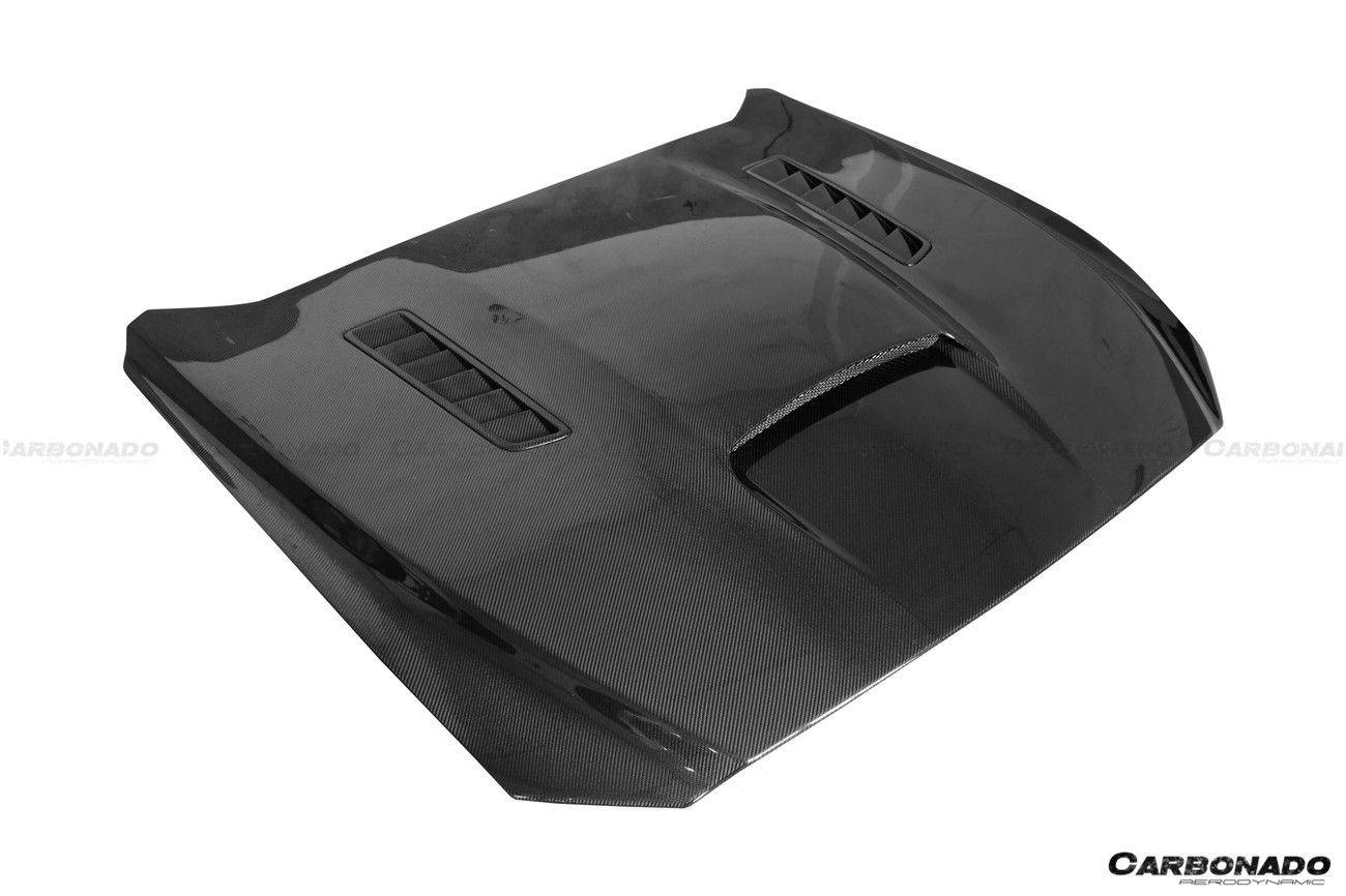 Carbonado 2015-2017 Ford Mustang GT & V6 TRU Style Hood