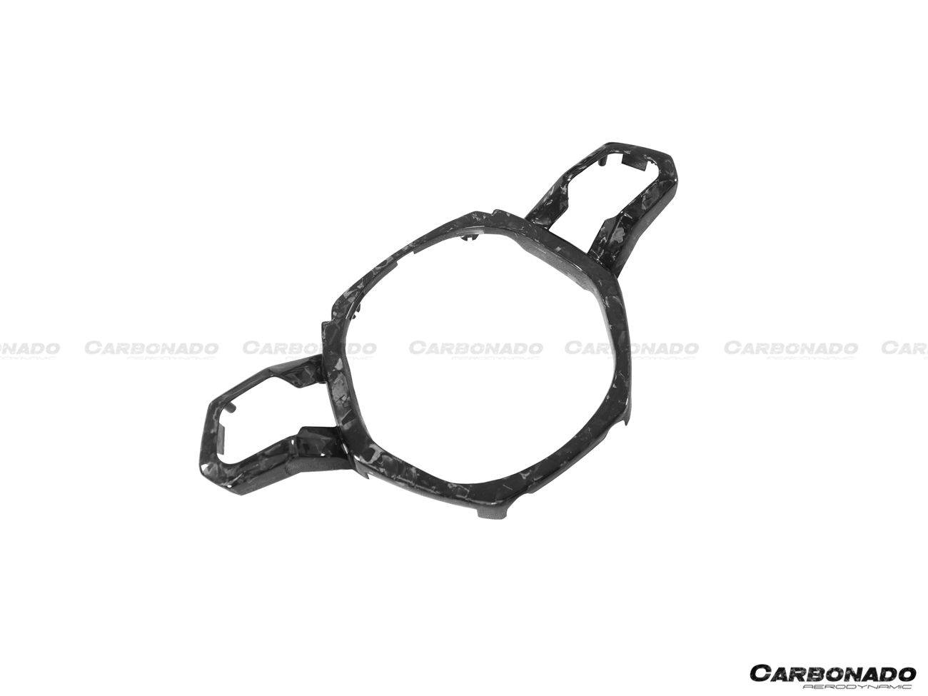 Moldura central del volante de fibra de carbono estilo autoclave para Lamborghini Huracan LP610 LP580 EVO (OEM) Carbonado 2015-2019