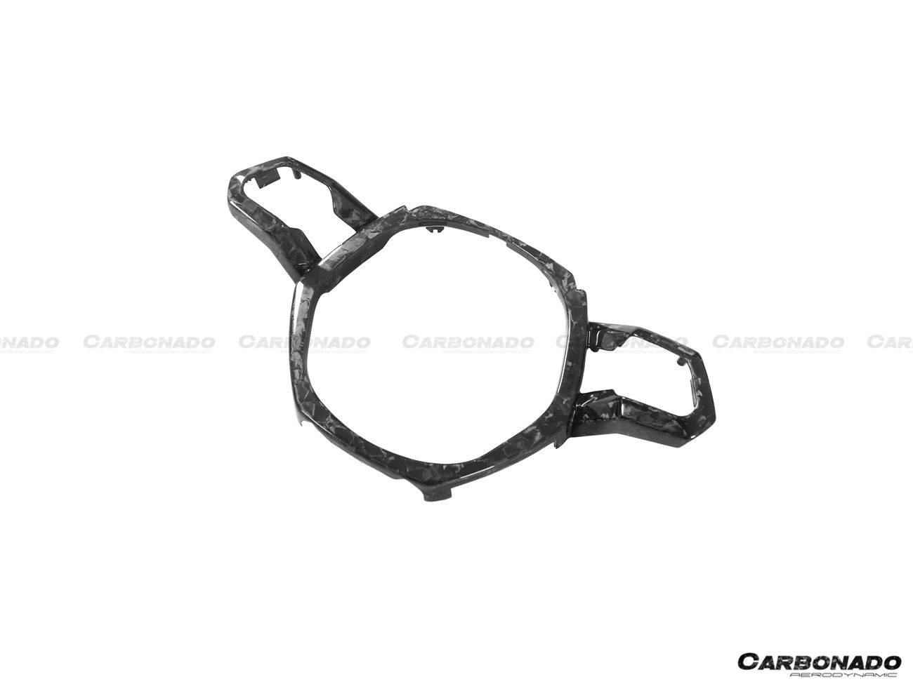 Moldura central del volante de fibra de carbono estilo autoclave para Lamborghini Huracan LP610 LP580 EVO (OEM) Carbonado 2015-2019