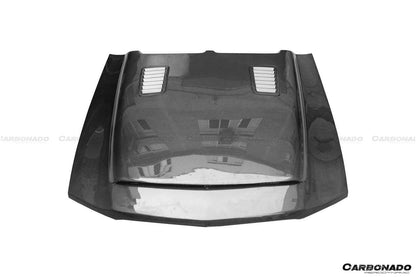 Carbonado 2005-2009 Ford Mustang GT V6 Black Momba BC1 Style Hood