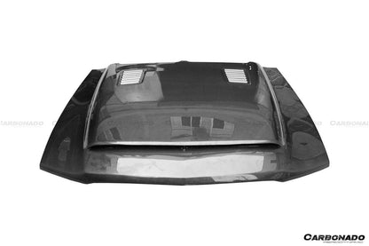 Carbonado 2005-2009 Ford Mustang GT V6 Black Momba BC1 Style Hood