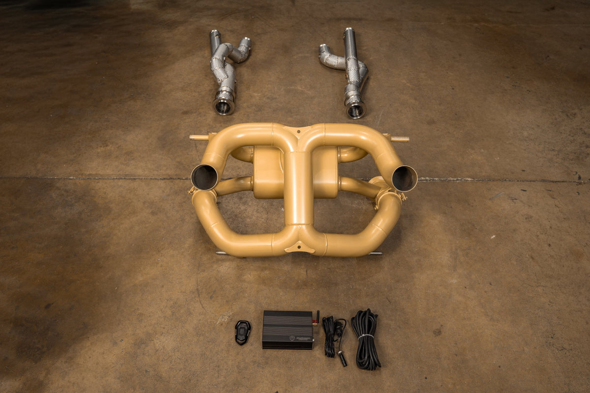 Valvetronic ランボルギーニ Aventador SVJ/Ultimae Valved スポーツ エキゾーストシステム