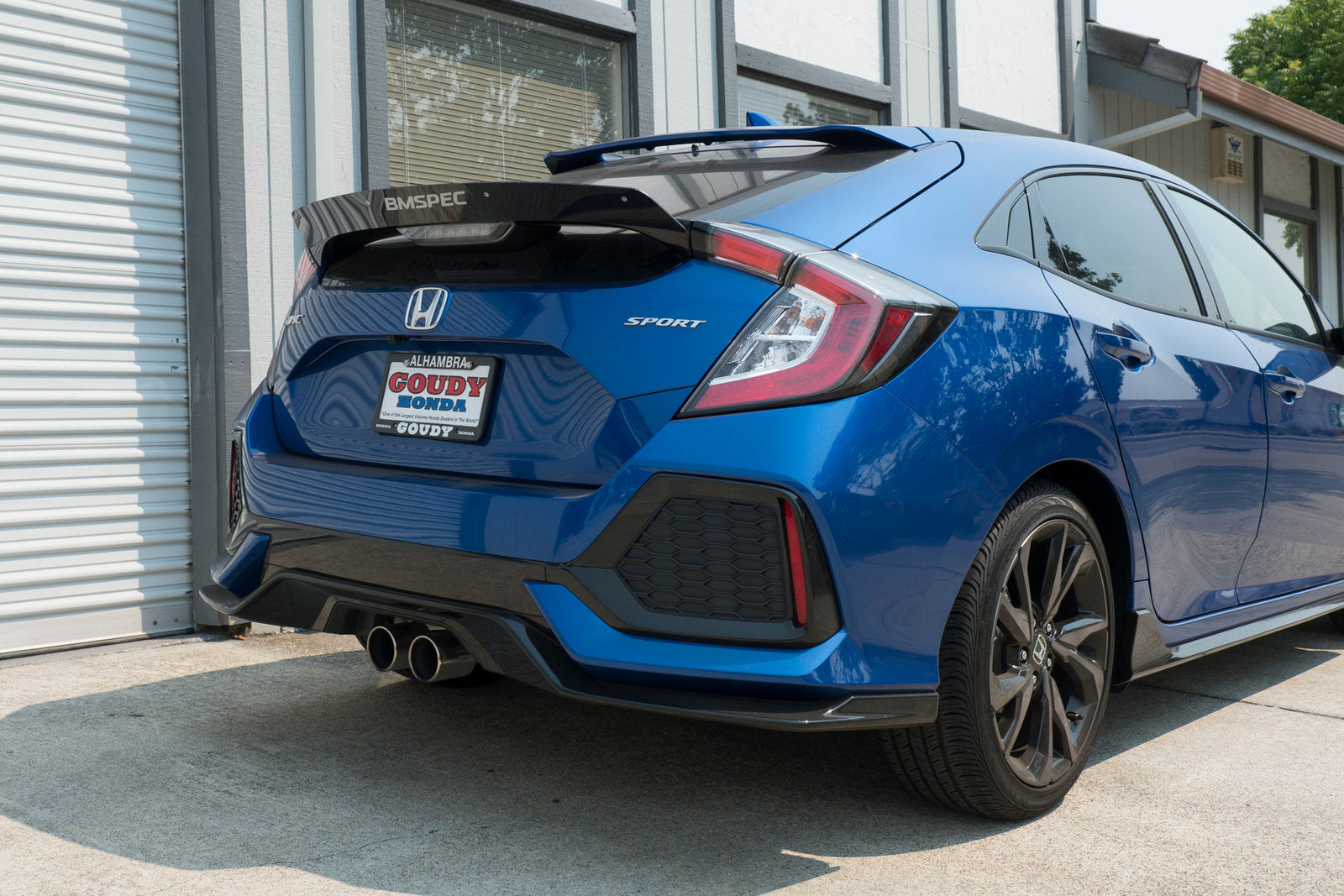NTXGlow Spoiler Extension Epsilon (2016+ Honda Civic Hatchback)