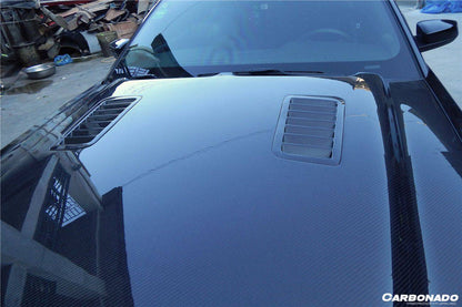 Carbonado 2010-2014 Ford Mustang GT500 Black Momba BC1 Style Hood