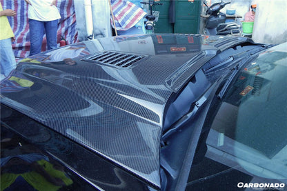 Carbonado 2010-2014 Ford Mustang GT500 Black Momba BC1 Style Hood