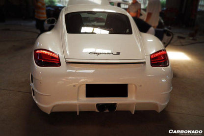 Parachoques trasero estilo Porsche Cayman 987 TA2 Carbonado 2009-2012