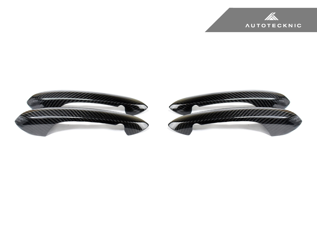 AutoTecknic Dry Carbon Door Handle Trim Set - G30 5-Series | G32 6-Series GT