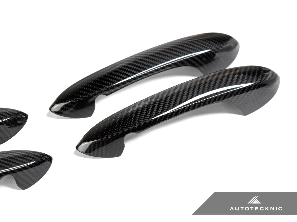 AutoTecknic Dry Carbon Door Handle Trim Set - G14 8-Series Convertible | G15 8-Series Coupe