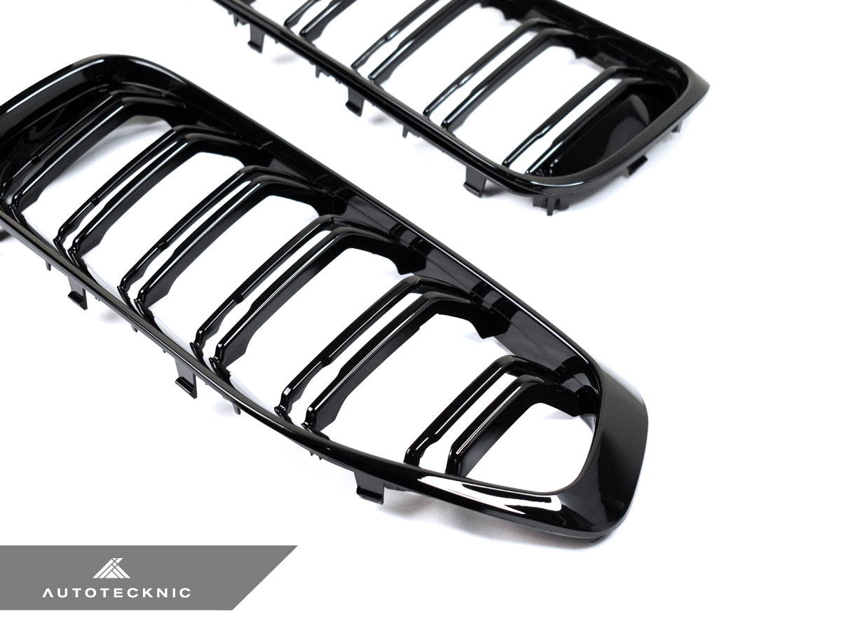 AutoTecknic Dual-Slats Gloss Black Front Grille Set - G29 Z4 - 2
