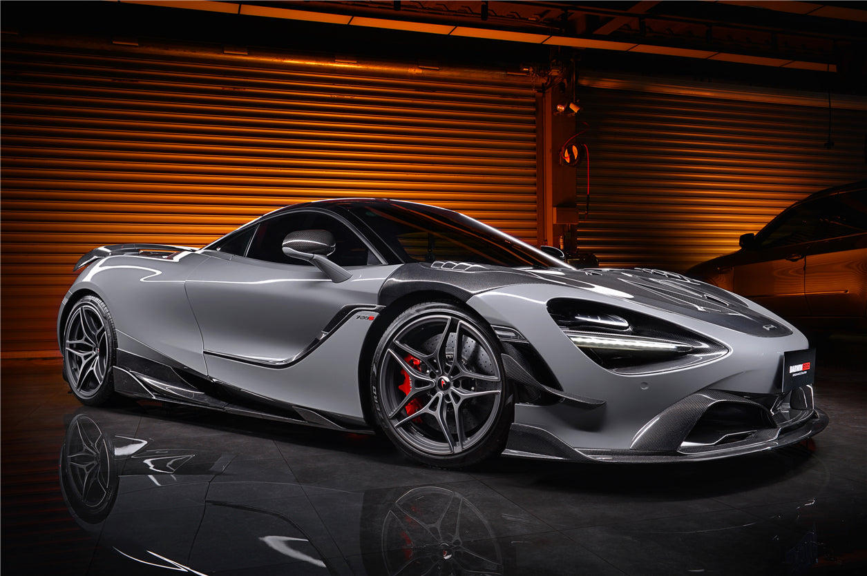 DarwinPRO Se²NWB Style Carbon Fiber Side Skirts | 2017-2023 McLaren 720s