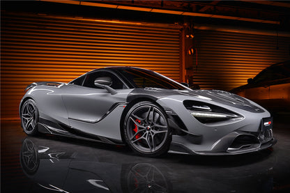 DarwinPRO Se²NWB Style Carbon Fiber Side Skirts | 2017-2023 McLaren 720s