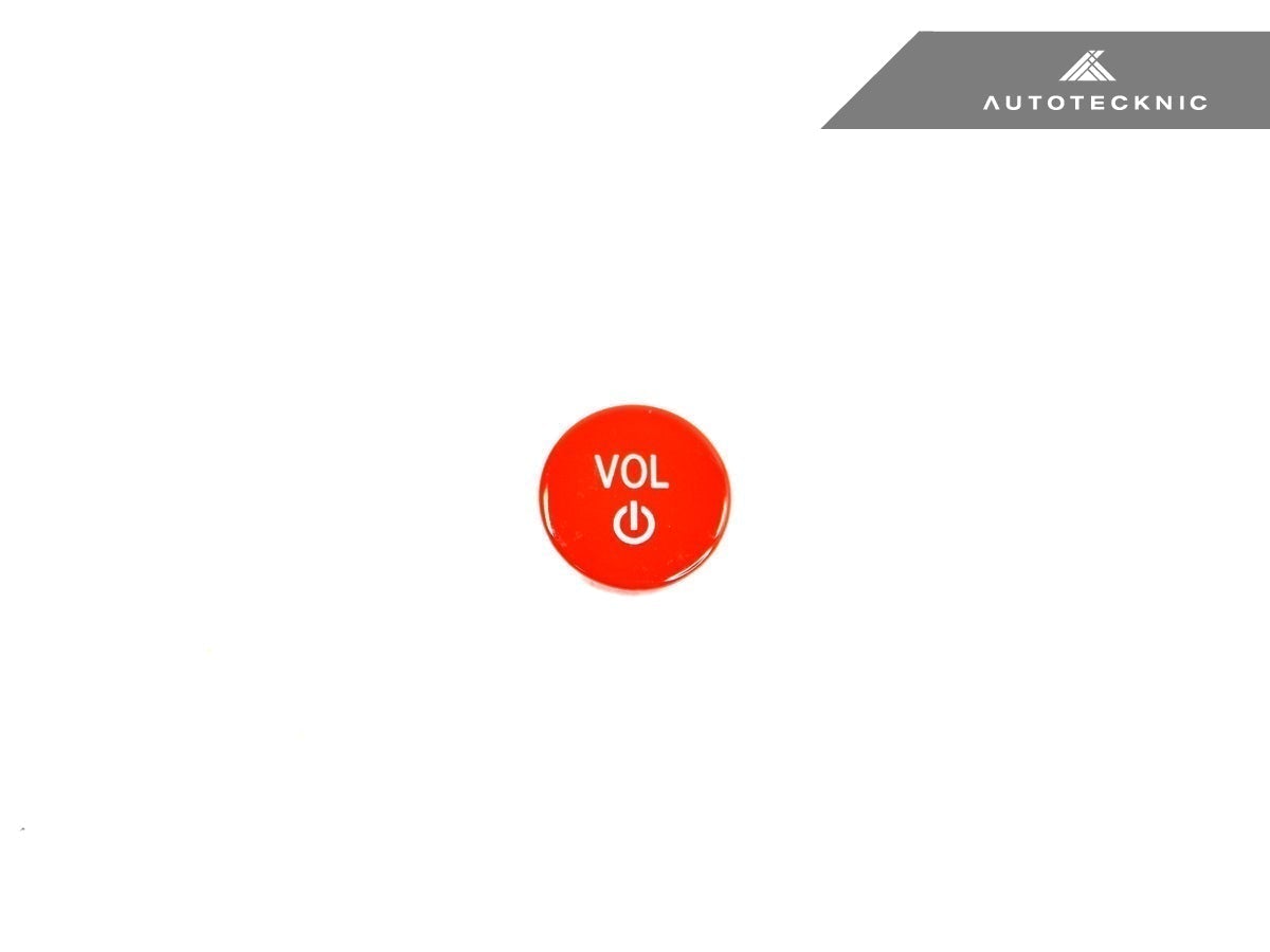 Botón de volumen de audio rojo brillante de AutoTecknic - F95 X5M | F96 X6M 