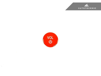 Botón de volumen de audio rojo brillante de AutoTecknic - F95 X5M | F96 X6M 