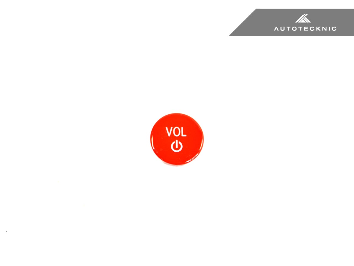 Botón de volumen de audio rojo brillante de AutoTecknic - G42 Serie 2 Coupé