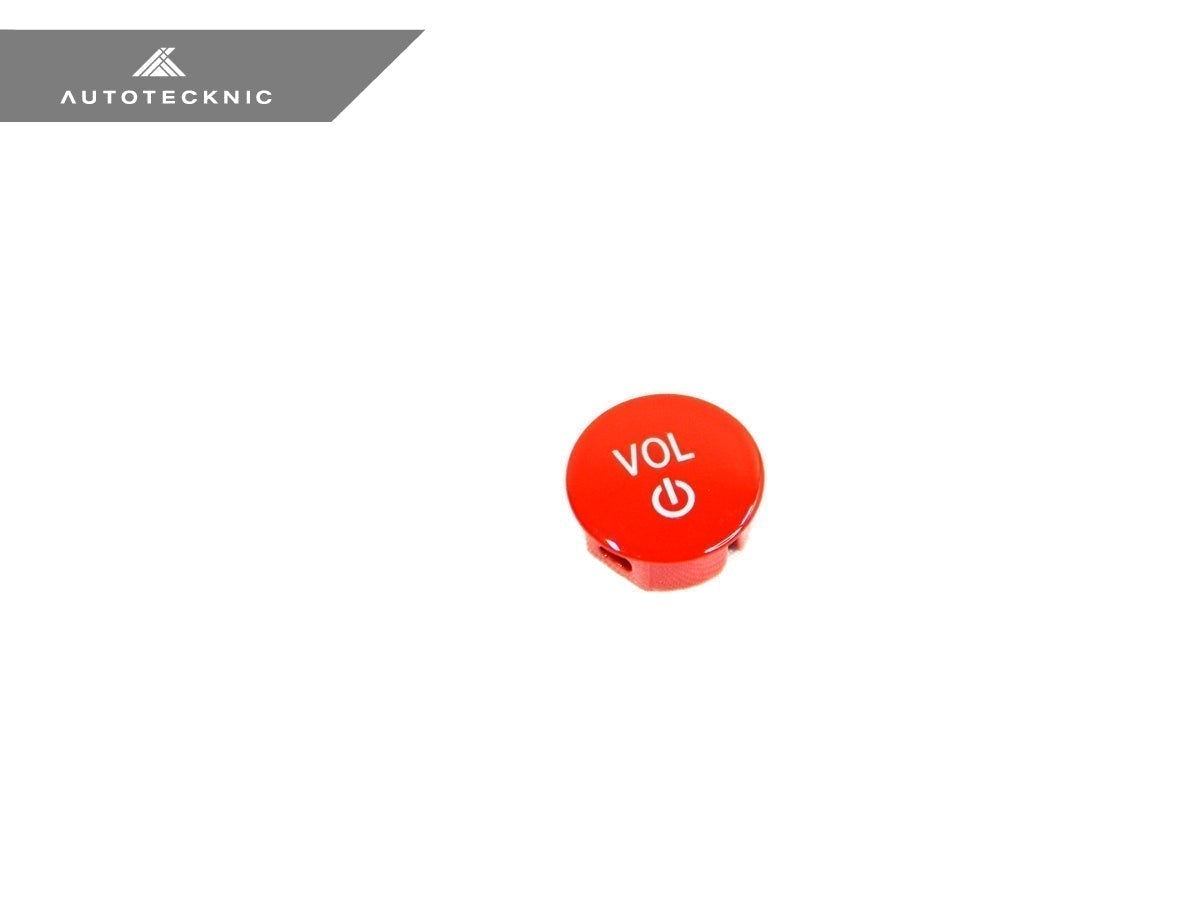 Botón de volumen de audio rojo brillante de AutoTecknic - F95 X5M | F96 X6M 