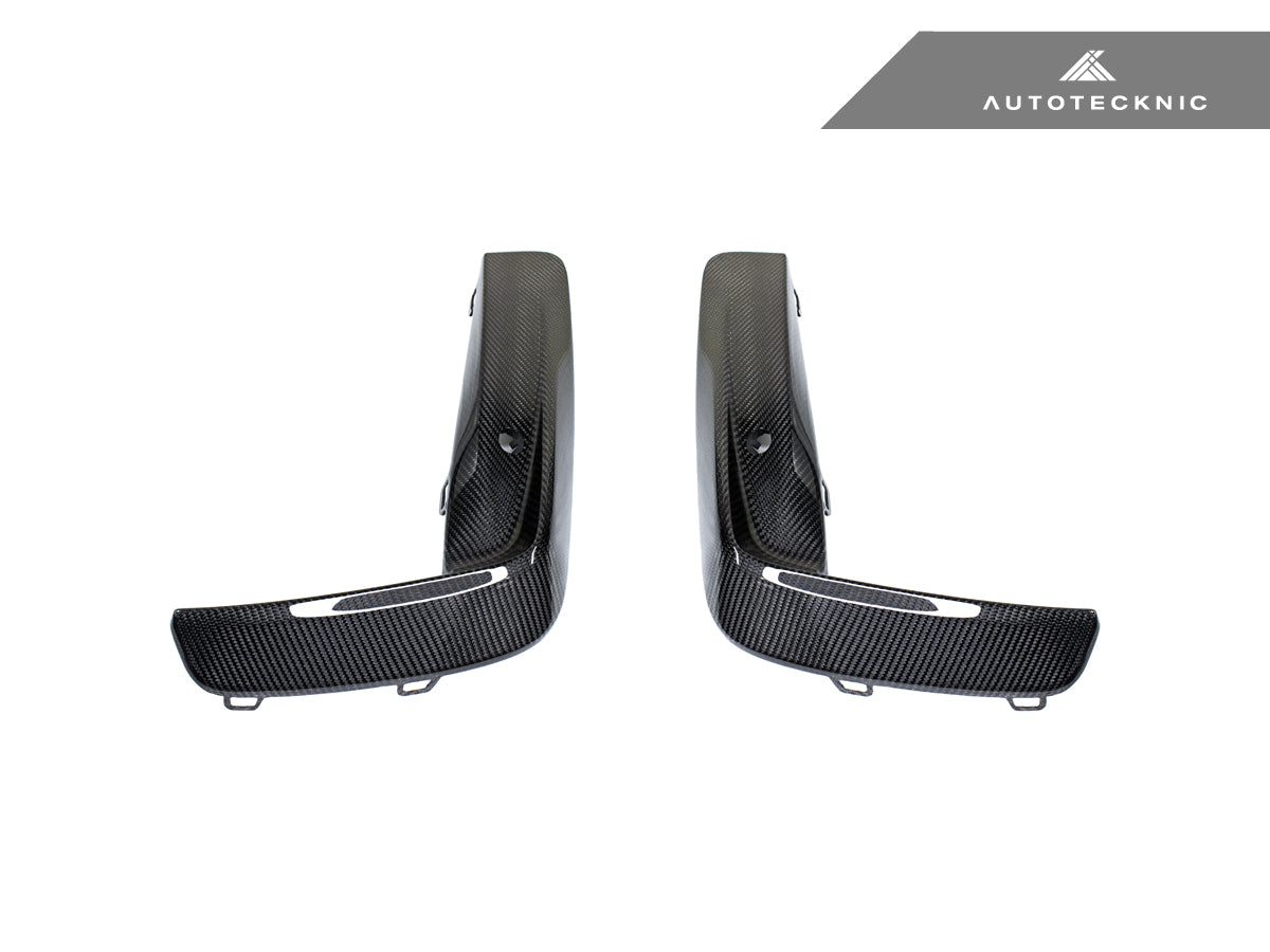 Juego de molduras de parachoques de carbono seco de alto rendimiento AutoTecknic - F9X M8