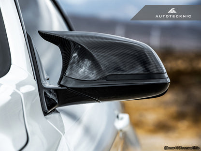 AutoTecknic Version III M-Inspired Dry Carbon Mirror Housing Kit - F22 2-Series | F30 3-Series | F32 4-Series | F87 M2 (ATK-BM-0140-DCG)
