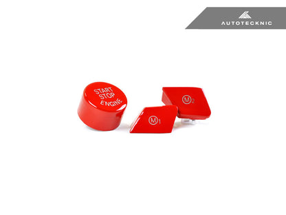 Juego de botones AutoTecknic rojo brillante M1/M2 - F85 X5M | F86 X6M