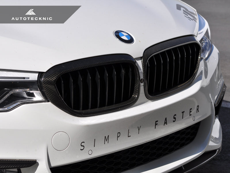 AutoTecknic Dry Carbon Fiber Front Grille Covers - G30 5-Series (ATK-BM-0252)