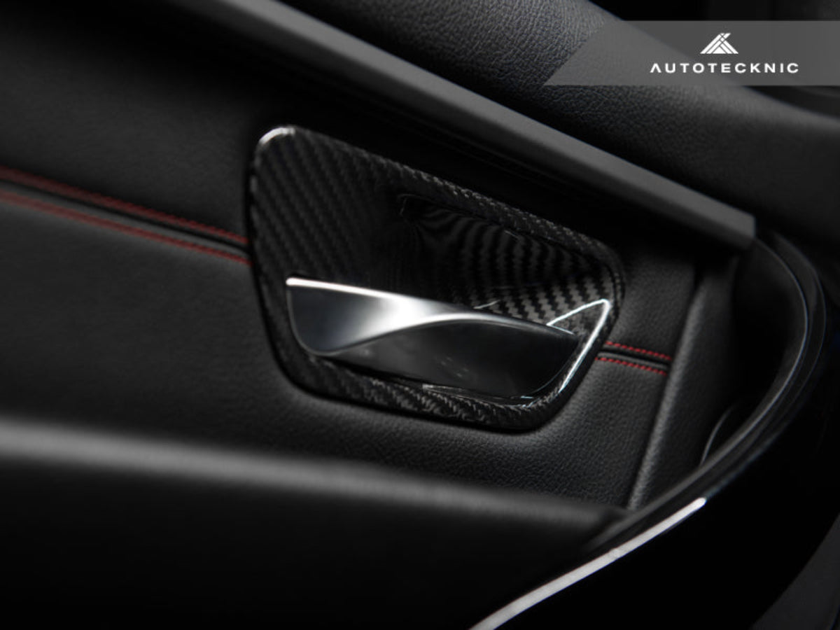 Juego de molduras para manijas interiores de puerta de carbono seco AutoTecknic - BMW F-Chassis
