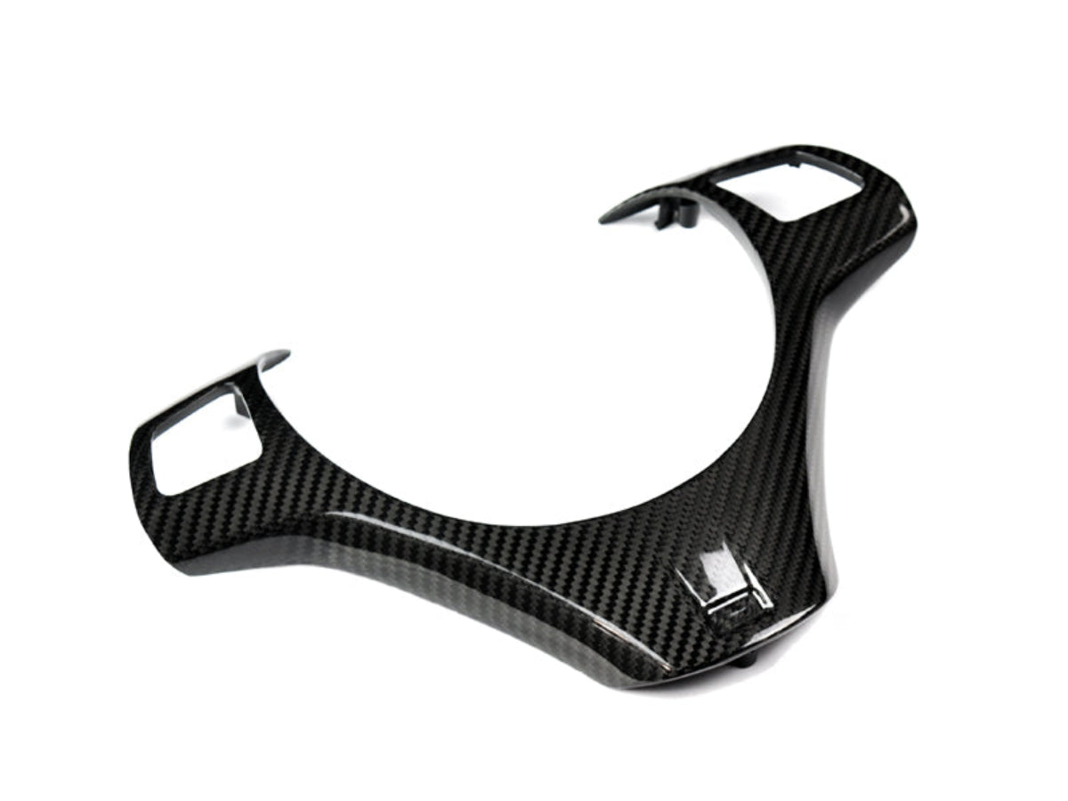 Moldura de volante de fibra de carbono AutoTecknic - Serie 3 Sedán E90 | Serie 3 Coupé E92 | Serie 1 E82