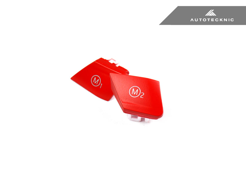 Juego de botones AutoTecknic rojo satinado M1/M2 - F80 M3 | F82/F83 M4