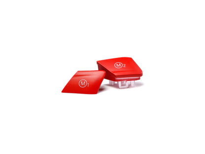 Juego de botones AutoTecknic rojo satinado M1/M2 - F80 M3 | F82/F83 M4
