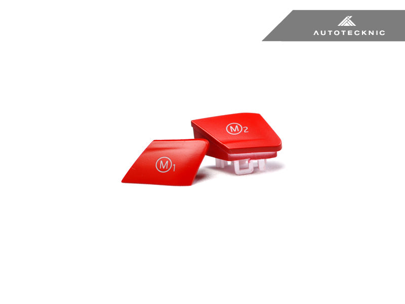 Juego de botones AutoTecknic rojo satinado M1/M2 - F80 M3 | F82/F83 M4